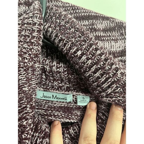 Vintage Jason Maxwell Womens Wool Blend Mock Neck Sweater Brown Size Small - Picture 3 of 3